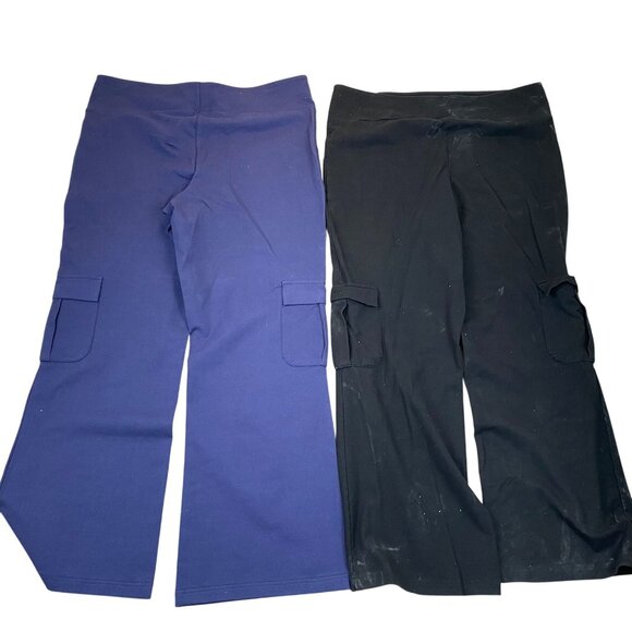 Woman With Control Womens Cargo Pants Lot of Two XL Tummy Control Bootcut Casual - Picture 2 of 16